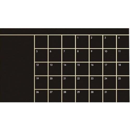 Chalk Blackboard Month Calendar Monthly Planner Chalkboard Wall Sticker Erasable Chalkboard Office School Presentation Supplies