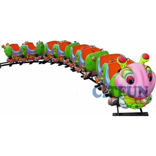 Funfair outdoor colorful ant kiddie rides games mini electric trains for kids HC-001A