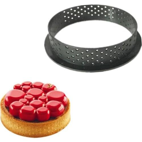 Mousse Ring Round & Square Cake Mold Kitchen Bakeware DIY Desserts Baking Mold 3D Silicone Art Cake Decorating Non Stick Tool