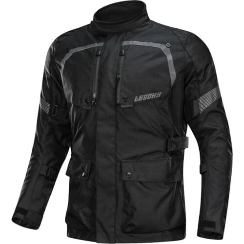 LYSCHY Autumn Winter Motorcycle Jacket Men Waterproof Windproof Moto Adventure Touring Jacket Riding Racing Motorbike Clothing
