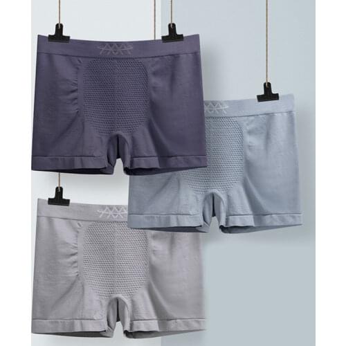 Male Panties Breathable Mens Shorts U Convex Pouch Plus Size Pure Color High Elasticity Men Boxer Homme Nylon Underpants