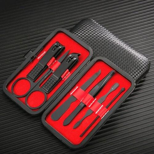 7/8/10pcs/set New Manicure Nail Clippers Pedicure Set Portable Travel Hygiene Kit Stainless Steel Nail Cutter Tool Set