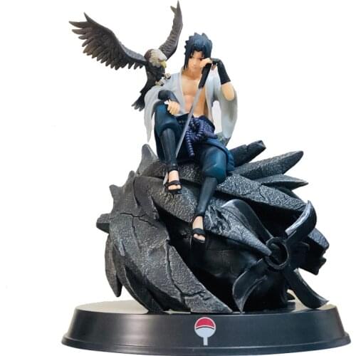 Naruto Shippuden Anime Action Figure GK Model Uchiha Sasuke Itachi Figma 35CM Statue Collectible Toys For Children Figurine Gift