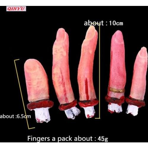 Novelty Dead Broken Hand Gadgets New Halloween Decoration Blood Horror Severed Bloody Limbs Hand Broken Finger Hand Foot 5z