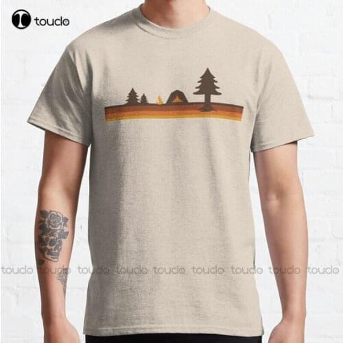 New Happy Camper (Retro 70S Camping) Classic T-Shirt Womens Casual Shirts S-5Xl Cotton Tee Shirt t shirt Unisex