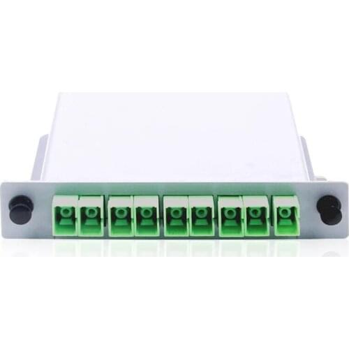 Free Shipping 1X8 SC APC splitter Fiber Optical Box FTTH PLC Splitter box with 1X8 Planar waveguide type Optical splitter