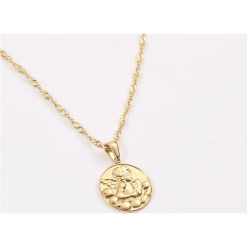 2021 Trendy Angle Pendant Link Chain Choker Necklace for Women Goth Necklaces Jewelry Chain Necklace Halloween Necklaces Jewelry