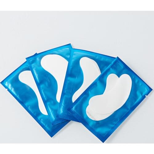 Yelix 20 Pairs Eyelash Extension Patches Under Eye Pads For Grafting Eyelashes Paper Eye Gel Sticker Wraps Lash Patch