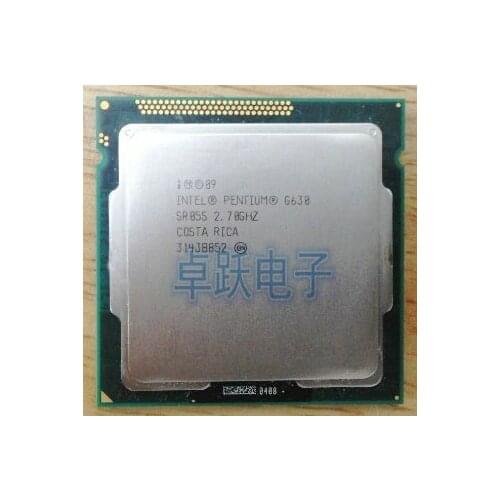 For Intel CPU Pentium G630 3M Cache/2.7/GHz LGA 1155 TDP 65W desktop CPU (working 100% Free Shipping)