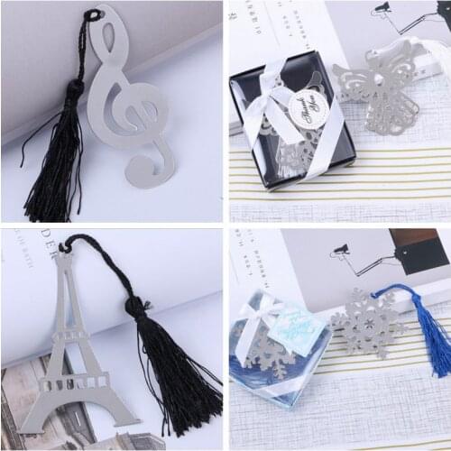 Romantic Wedding Decoration gifts of Music Note and France Tower Bookmark gifts for Event and Party souvenirs 20Pcs/lot