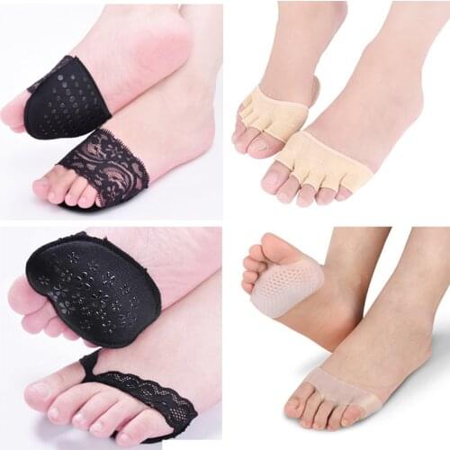 Shoes Insoles Half Yard Cushion Pads Soft Forefoot Insoles for Shoes Silicone Insoles Orthosis Feet Care Pedicure Socks Foot Pad