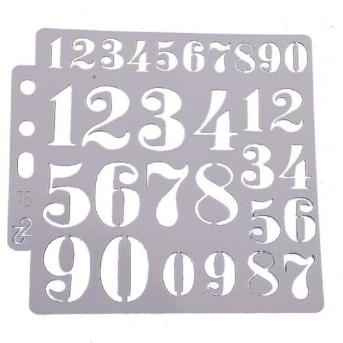 Halloween Number Stencils Template Painting Scrapbooking Embossing Stamping Album Card DIY