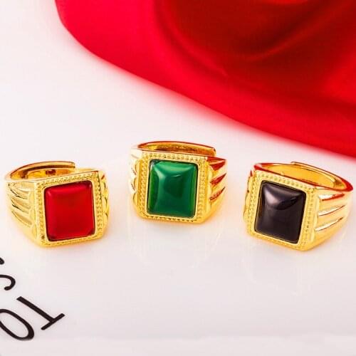 URORU Gold Rings For Men