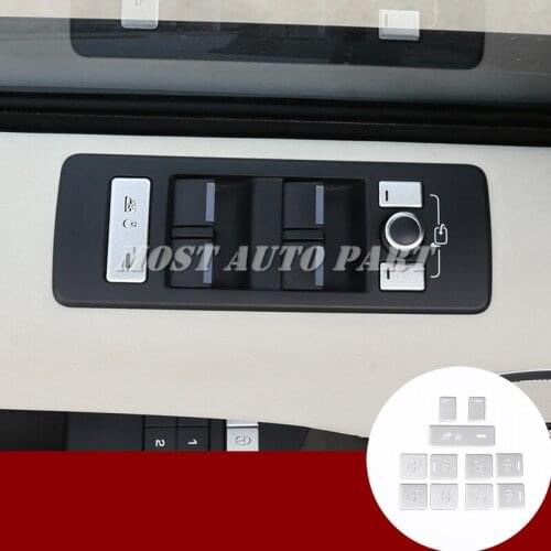 For Land Rover Range Rover Sport Inner Car Door Lock & Unlock Button Trim Cover 2014-2017 Car accesories interior Car decoration