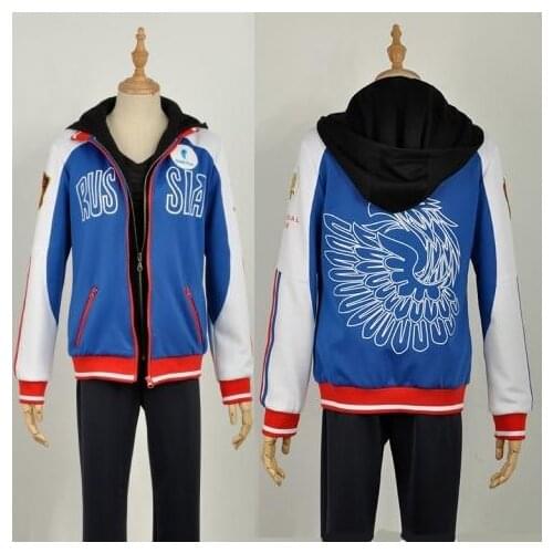 Yuri on Ice Yuri Plisetsky Cosplay Coat Yuri!!! on Ice Jacket Costume