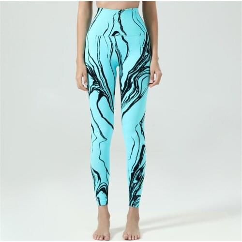 Womens Skinny High Waisted Tummy Control Yoga Stripe Long Pants Leggings Gym Yoga Tights Running Training Athletic Bottoms