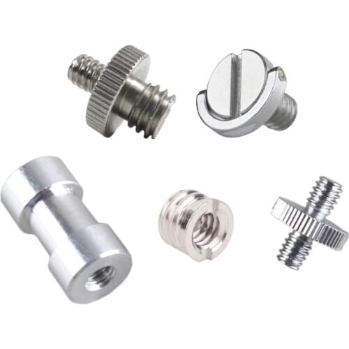 1/4" to 3/8" Thread Screw Mount Adapter Tripod Plate Screw EB mount for Camera Flash Tripod Light Stand Male to Female