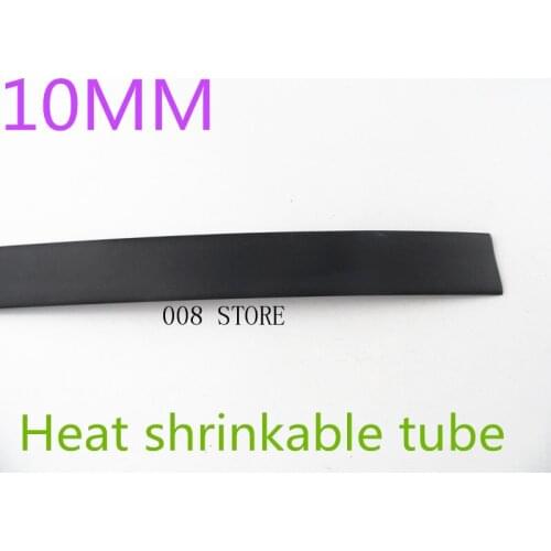 1 M/lot 2:1 Black 10mm Diameter L59 Heat Shrink Tubing Tube Sleeving Wrap Wire