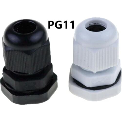 10PCS high quality IP68 PG11 5-10mm waterproof nylon sealing ring gasket plastic cable connector