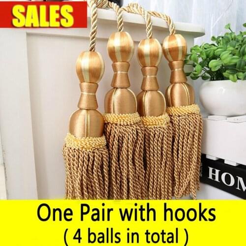 2 pcs/lot High quality window curtain tieback luxury european tie backs window curtains holder curtain accessories tieback hooks