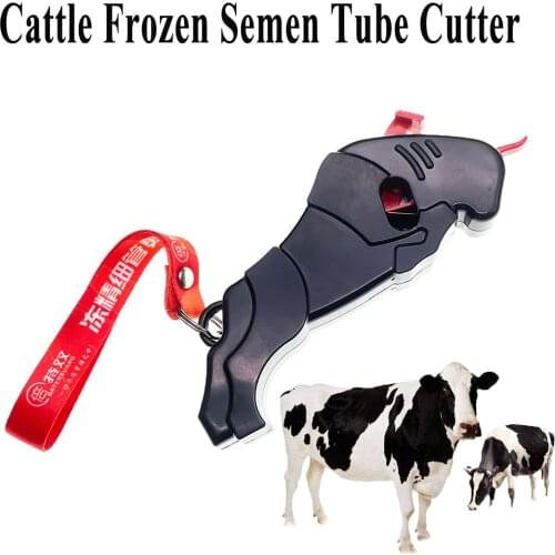 3PCS Cattle Cow Frozen Semen Tube Cutter Sperm Catheter Cutting Ranch Scissor Plastic Artificial Insemination Veterinary Farm
