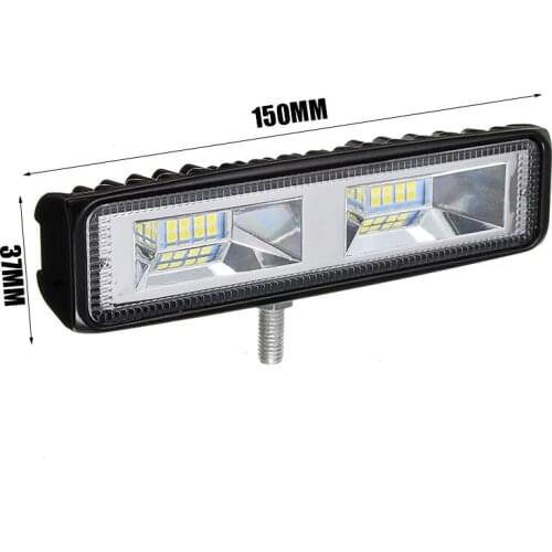 6 inch 48W 12V 16LED Car Work Light Bar Spot Beam Driving Fog Lamp For SUV Off-Road Car Fog Light Led Fog Lights For Truck