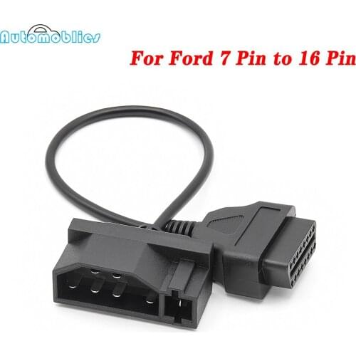 7pin For Ford 7Pin to OBD2 16Pin Cable Converter For Ford 7 Pin OBDII 16 Pin Female Connector OBD2 Car Diagnostic Auto Tool