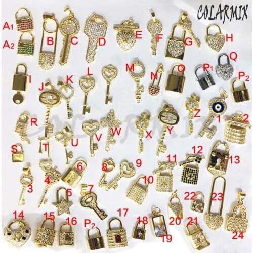 8 Pcs multi kinds charm tiny zircon charm jewelry multi choose pendants necklace Trendy jewelry for women 9620