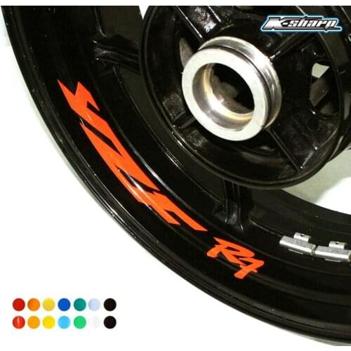 8 X custom inner rim decals wheel reflective sign Stickers stripes For YAMAHA YZF R7