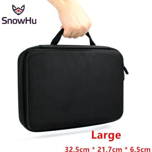 SnowHu for Gopro Accessories Protective Storage Bag Carry Case for Gopro Hero 9 8 7 6 Sjcam Sj4000 for Yi 4K SJCAM Camera GP110