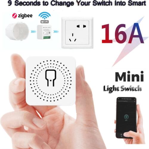 Wireless Remote Control Smart Light Zigbee/Wifi Switch With Alexa Google Home Switch Breaker Switch Universal Breaker Timer