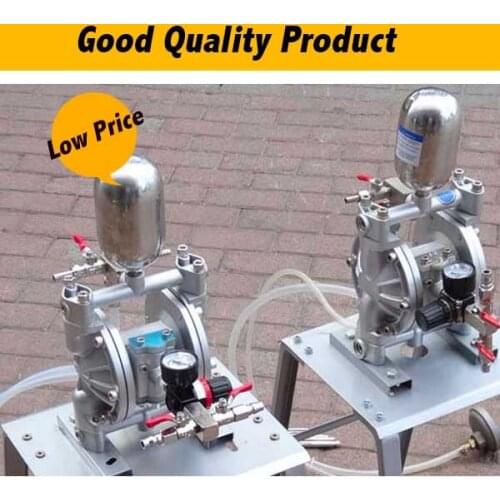 Double Way Mini Pneumatic Diaphragm Pump Aluminum Alloy Paint Mixing Pump MS-QD