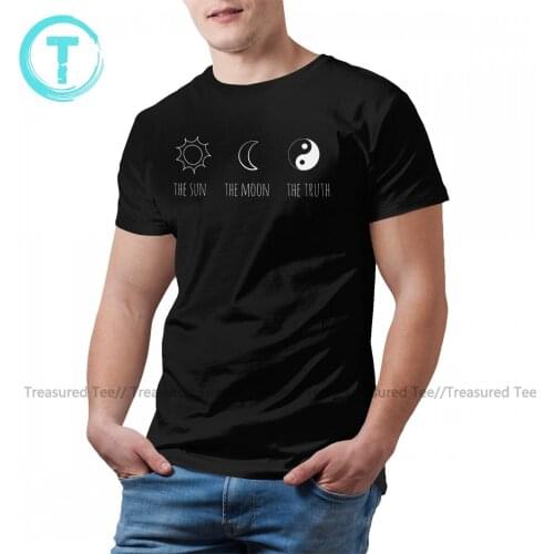 Moon T Shirt Men Fashion 100 Cotton Graphic Tee Shirt Short Sleeves Classic T-Shirt Oversize