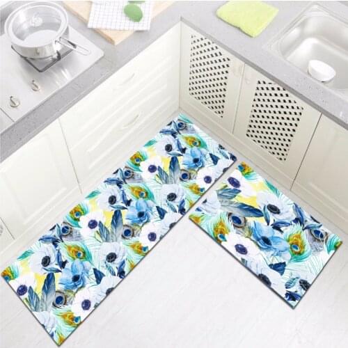 Flower & Feather Area Rug And Carpet For Kids Baby Home Living Room Large Crystal Velvet WC Bedroom kitchen Door Floor Bath Mats