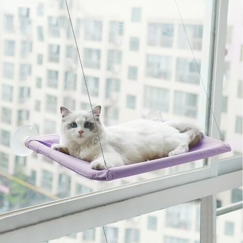 Cute Pet Hanging Beds Bearing 20kg Cat Sunny Window Seat Mount Pet Cat Hammock Comfortable Cat Pet Bed Shelf Seat Beds