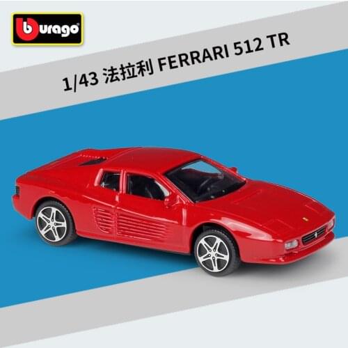 Bburago 1: 43 Ferrari 512 TR alloy car model Collection Gift Decoration toy