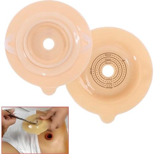 Base plate for two-piece system ostomy bag (Long time use)