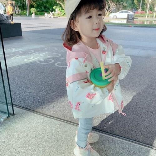 Girls casual fashion Spring autumn jackets coats new girls kids baby hoodies cute coats childrens thin tops clothing P4 168