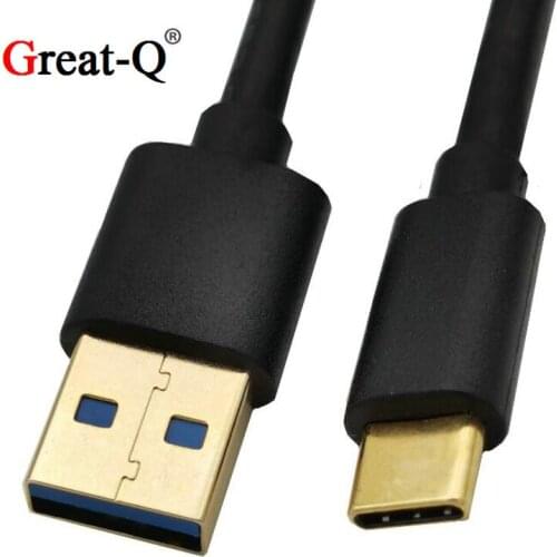 Gold Plated USB 3.0 Super Speed 5Gbps Type A Male to USB 3.1 Type C Male Data charge Cable