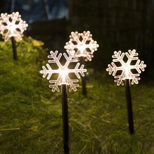 Christmas LED Snowflake Lamp White Snowflake Lamp for Lighting Indoor Holiday Wedding Lights String Garden Party Decoration