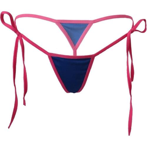 Sexy lingerie femme underwear women panties ropa interior femenina tanga thong Edging String Frenulum No trace adjust T-back