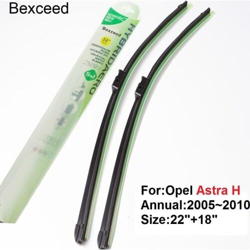 Special Wiper Blade for Opel Astra H 18"+22" Bexceed Car Windshield Windscreen 2005 2006 2007 2008 2009 2010
