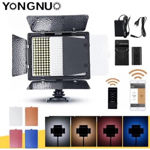YONGNUO YN300 III YN-300 III 3200k-5500K CRI95 Camera Photo LED Video Light Optional with AC Power Adapter + Battery KIT
