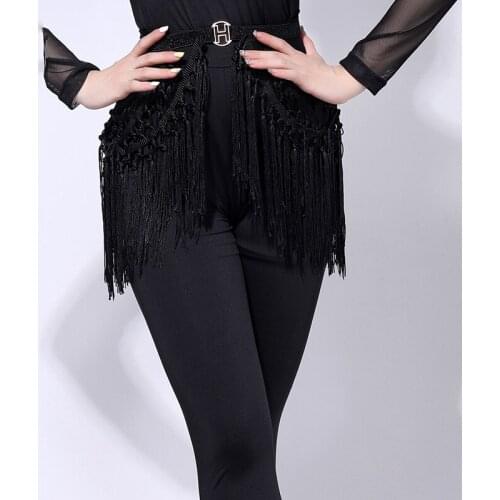 Latin Dance Belt Professional Tassel Decorations Waist Performance Dance Practice Widening GIRDLE Latin Dance Accessories DB1318