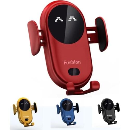 10W smart infrared induction wireless charger fast charging car holder for iPhone 8Plus 12 11Pro Samsung Note9 10 Huawei Mate30