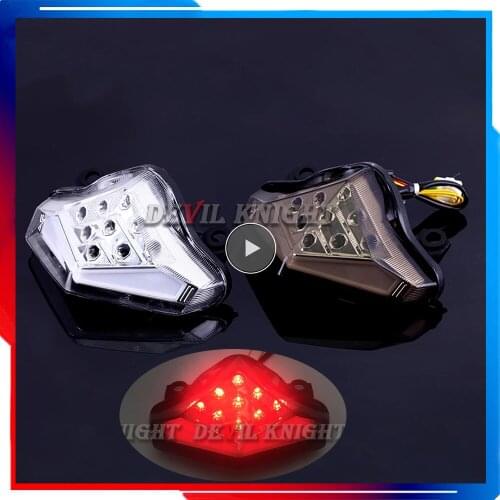 For 2012 2013 2014 2015 KAWASAKI ER6 ER-6N ER6F ER6N Ninja 650R 400 Rear Tail Light Brake Turn Signals Integrated LED Light