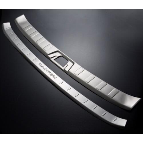 FOR NISSAN QASHQAI 2016 2017 2018 2019 J11 REAR BUMPER PROTECTOR OUTER INNER CARGO DECK PANEL COVER BOOT SILL PLATE ACCESSORIES