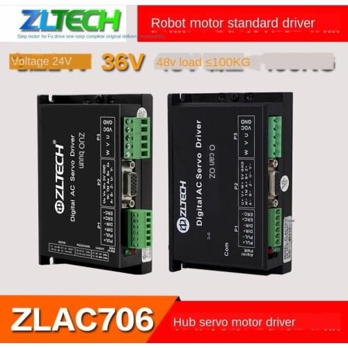 Zhongling Built-in Encoder Motor 4.5 Inch 6.5 Inch 8 Inch Wheel Servo Motor Driver ZLAC706