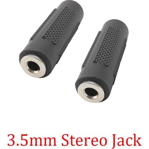 2Pcs 3.5mm Jack Stereo Headphone Coupler Connector 3.5mm Female Socket to 3.5mm Jack Stereo Car Audio Adapter For MP3 DVD AUX