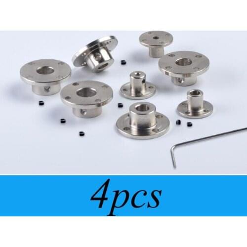 Free Shipping 4PCS Flange Coupling Rigidity Flange Coupler Metal Connector 3/4/5/6/7/8/10/11/12mm Spare Part For DIY Model